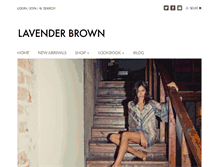 Tablet Screenshot of lavenderbrown.com